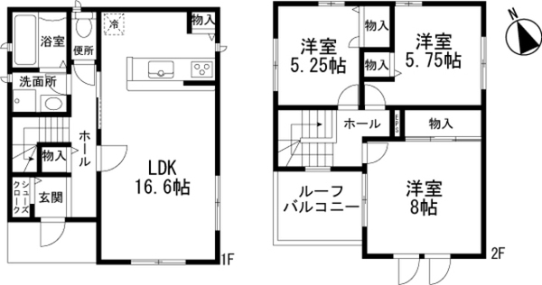 ブリック・ヒルの間取り