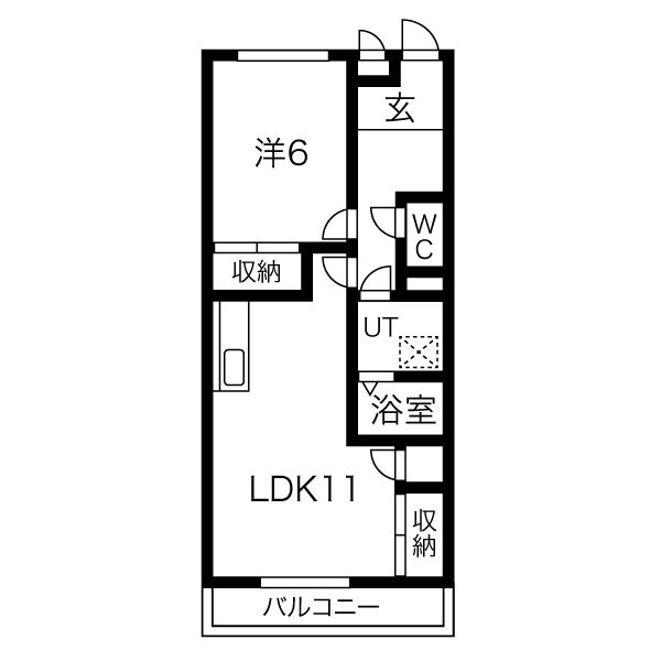 有松ヒルズA棟の間取り