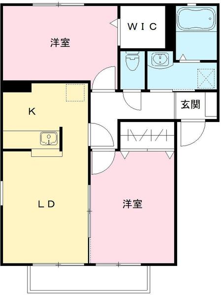 アイムス Ⅰ棟の間取り
