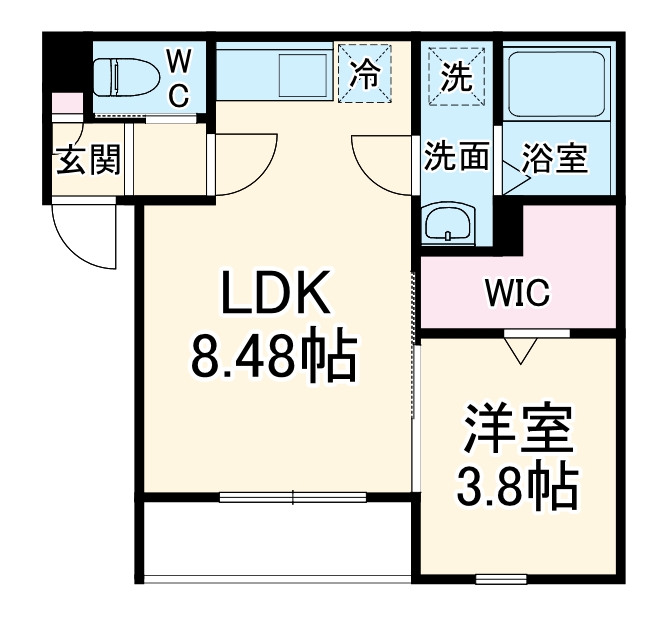 LUMO新松戸の間取り