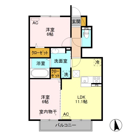 ブルージュの間取り