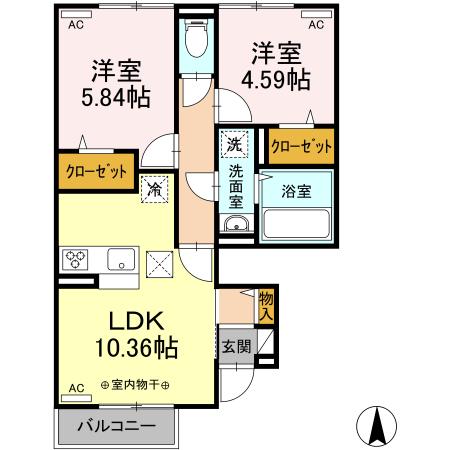 エスポワール・セレーノ IIの間取り