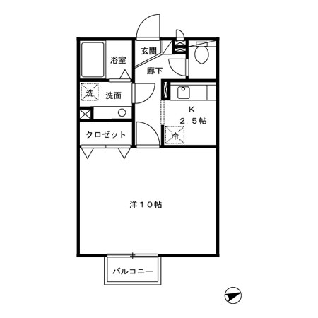 エスポワール マルヤマの間取り