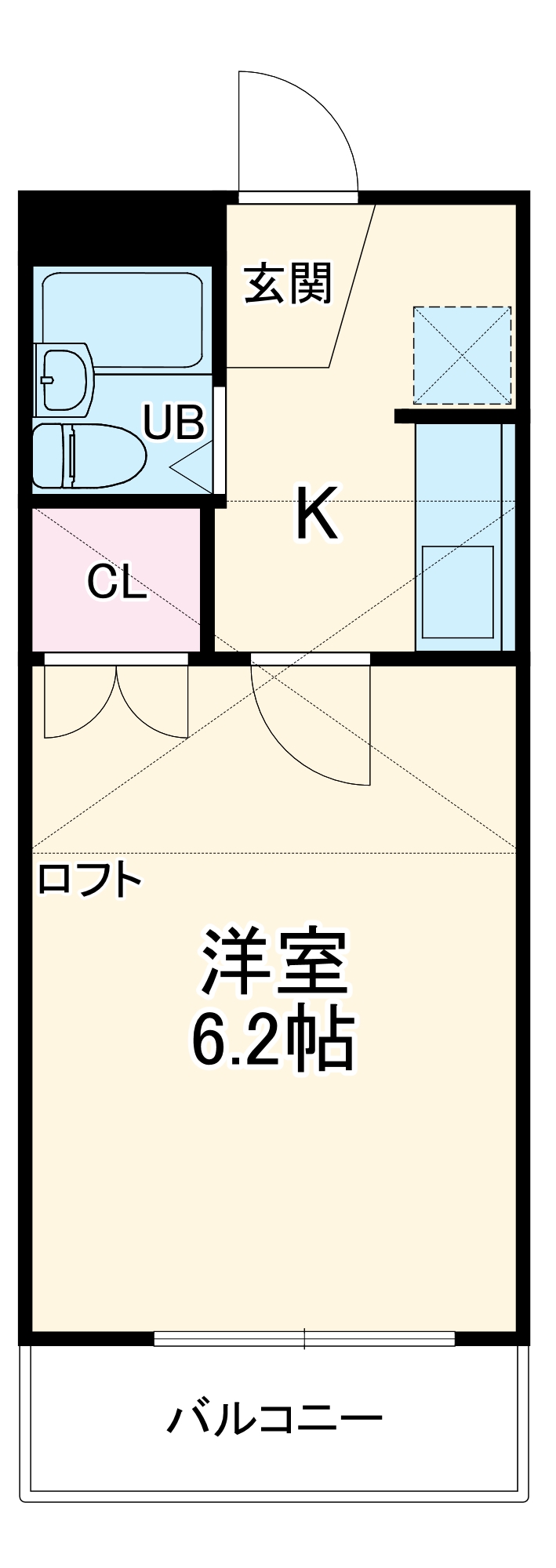 レオパレス茅ヶ崎第一の間取り