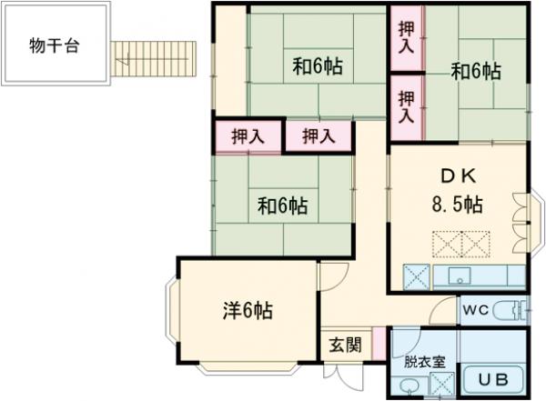 西荻窪の家の間取り