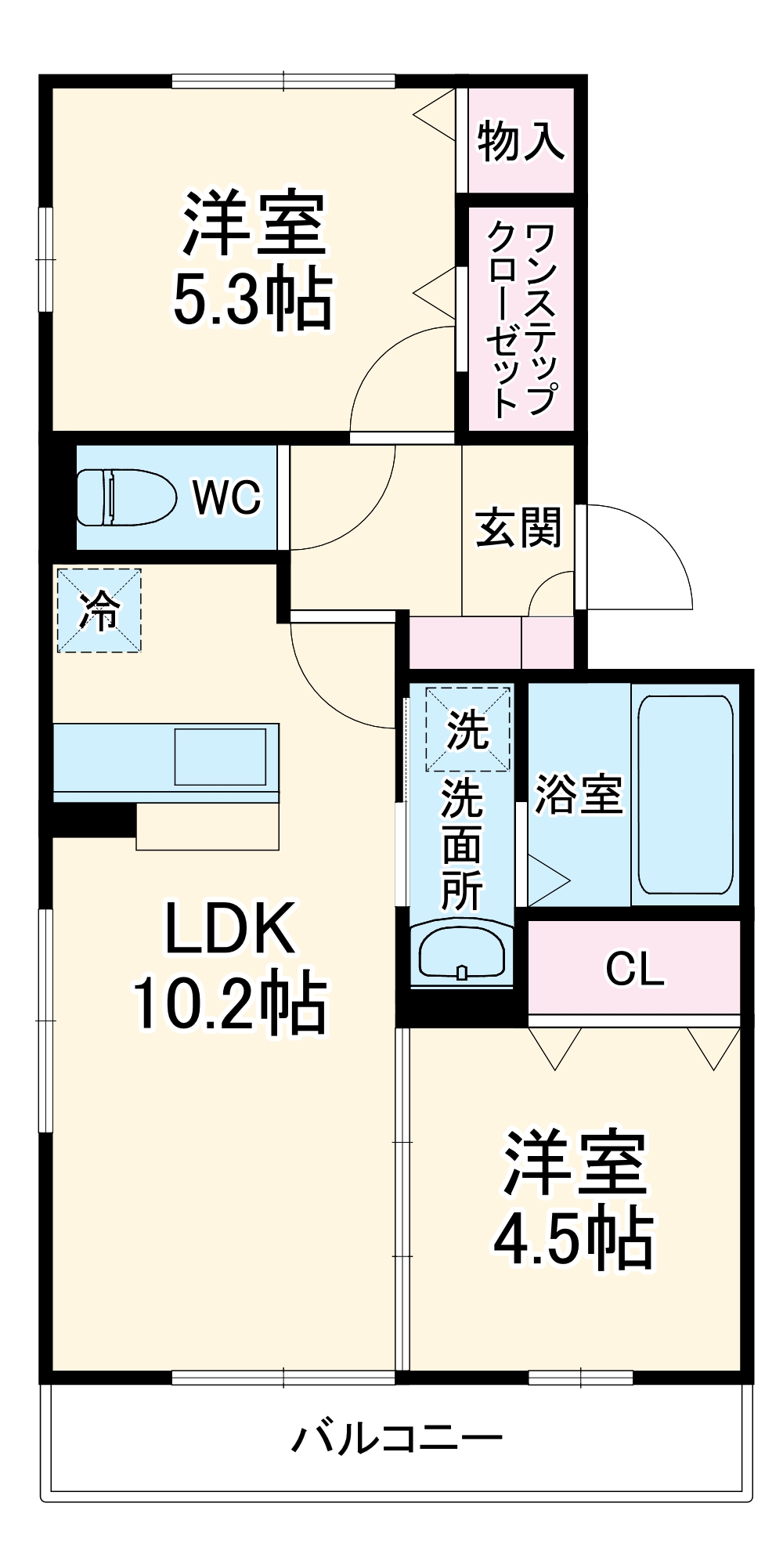 サニーハイツの間取り