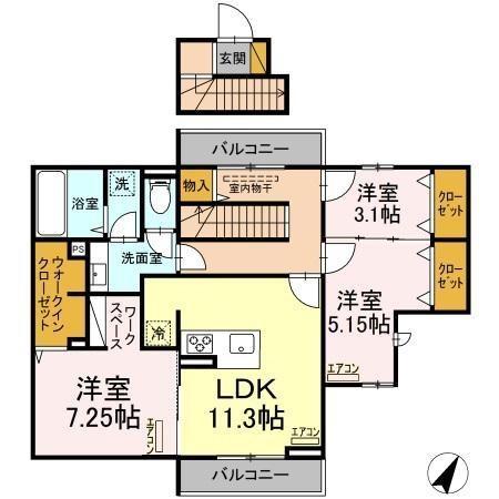 La Crece Tの間取り