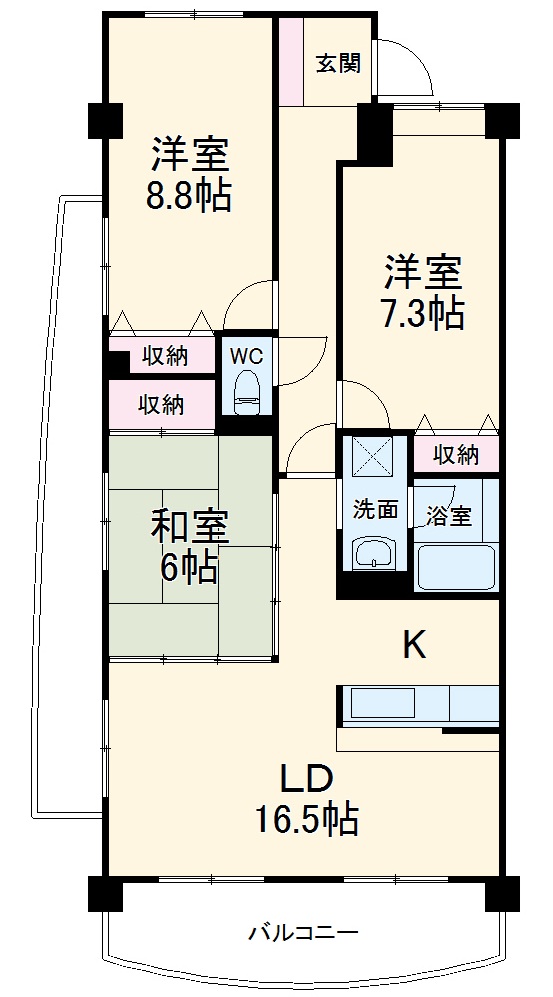 シェーンヴォーネンの間取り
