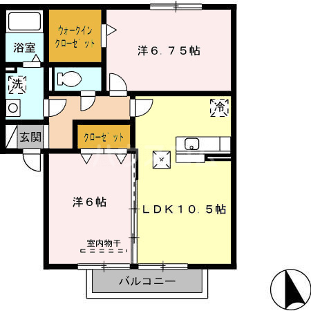 ロータスコート百々西の間取り