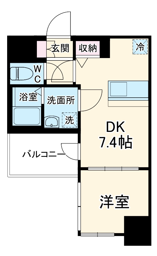 プレサンス今池駅前フェルディノの間取り