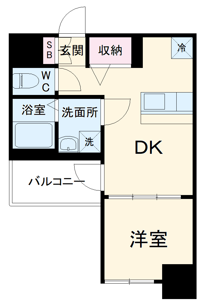 プレサンス今池駅前フェルディノの間取り