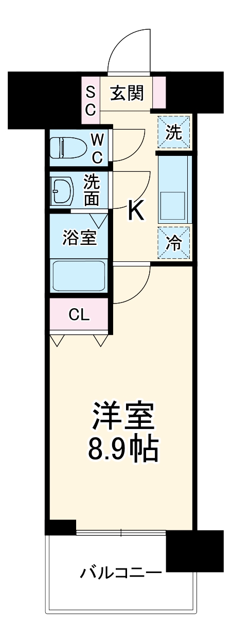 スプランディッド京橋EASTの間取り