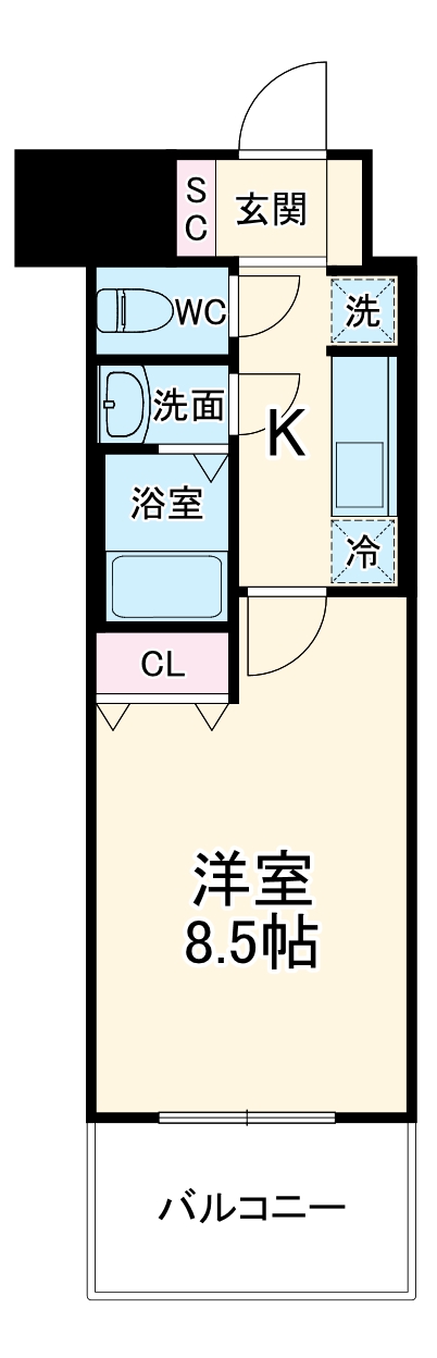 スプランディッド京橋EASTの間取り