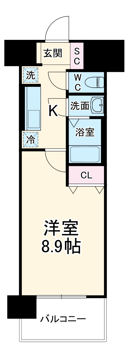 スプランディッド京橋EASTの間取り