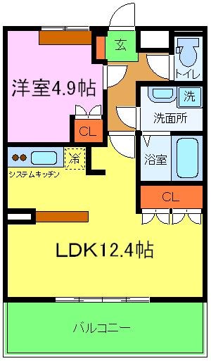 YOUコーポの間取り