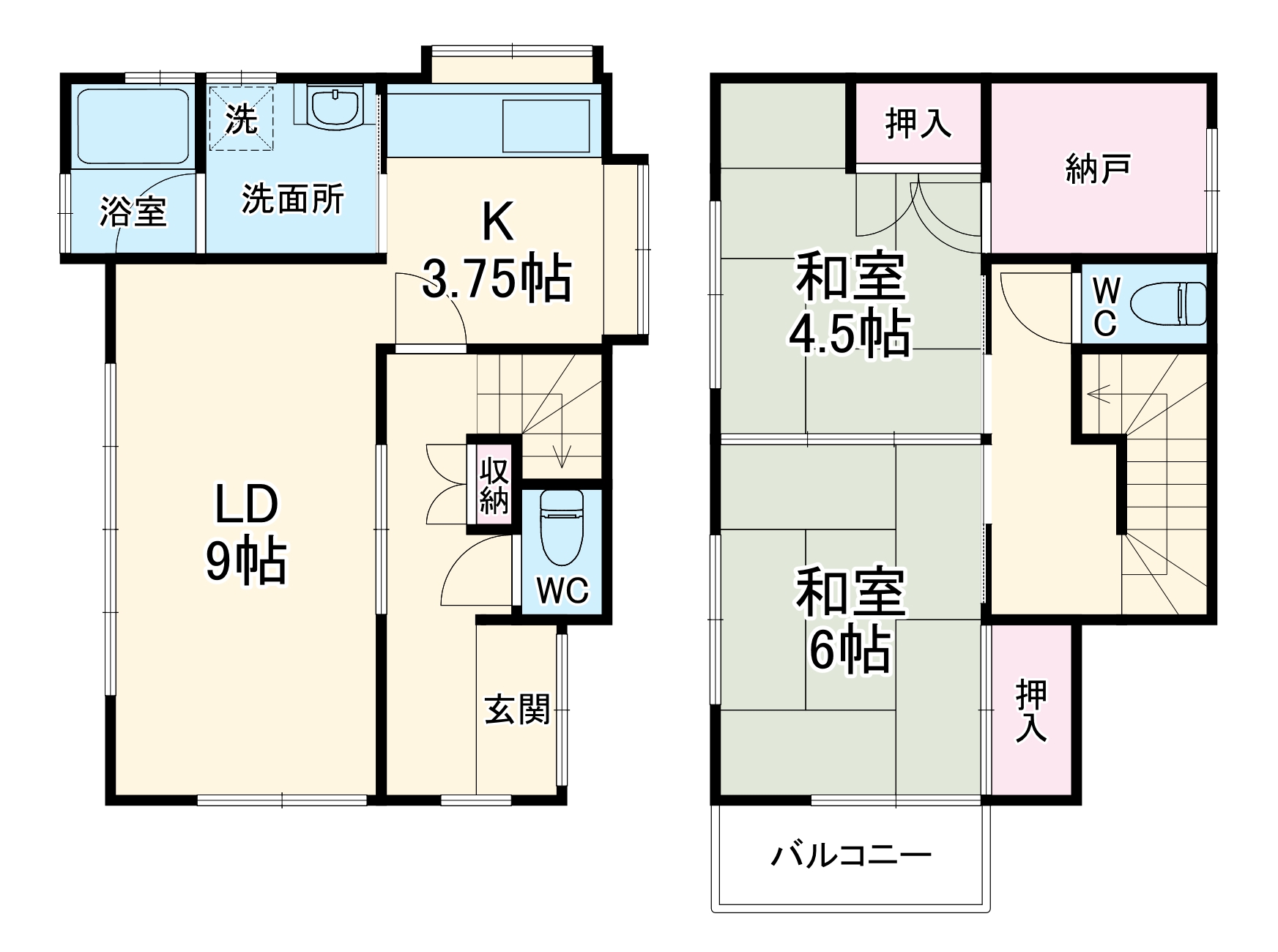 柏市豊四季邸宅の間取り