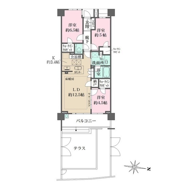 ザ・パークハウス駒沢レジデンスの間取り