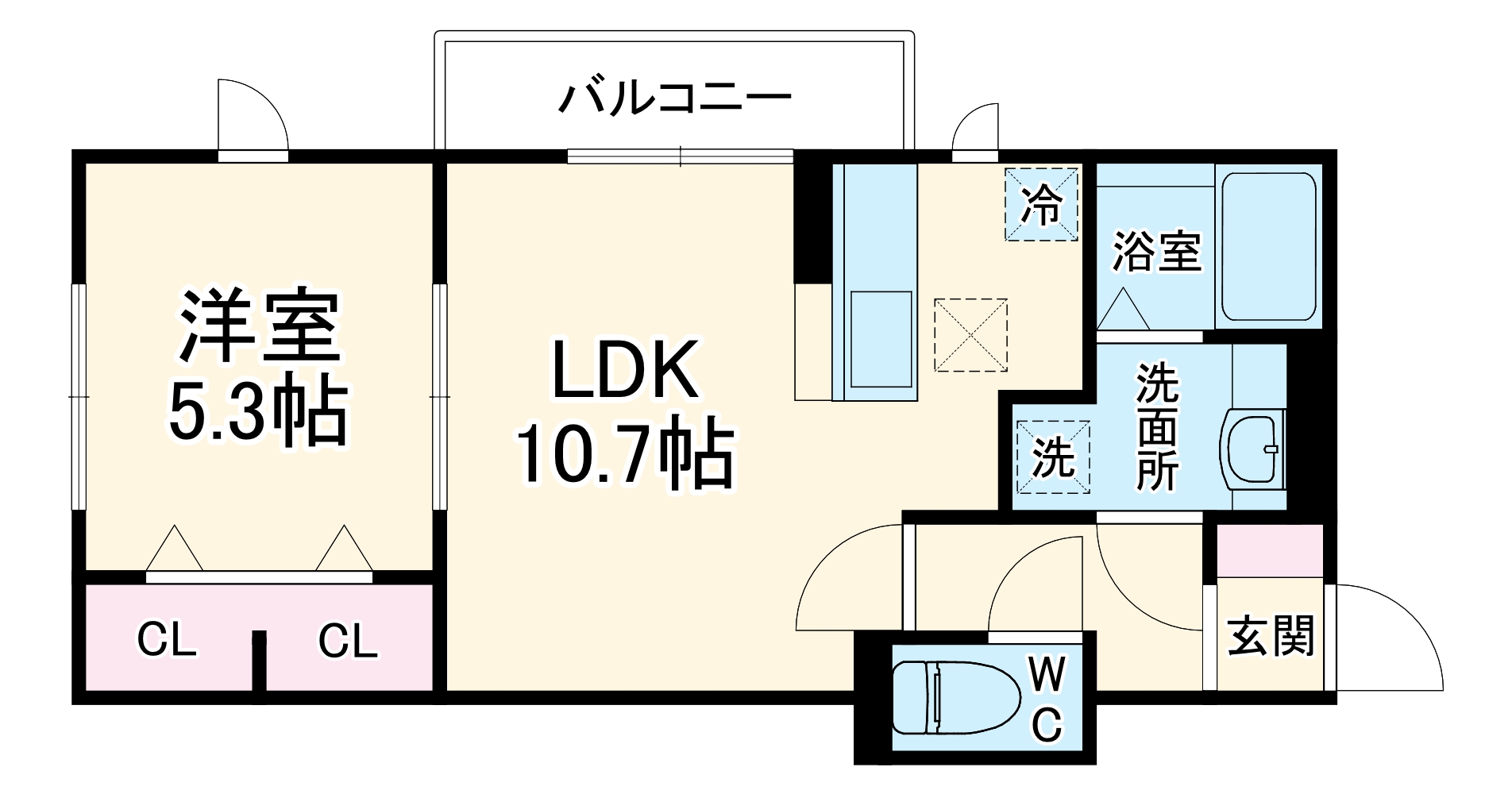AXIS松戸の間取り
