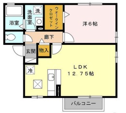 ブルート Bの間取り