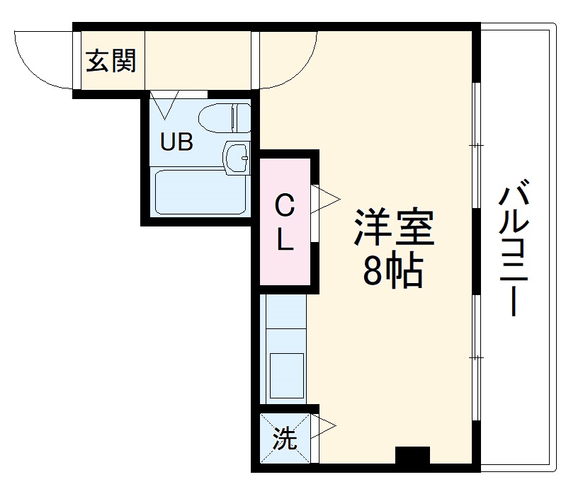 クレール若竹の間取り
