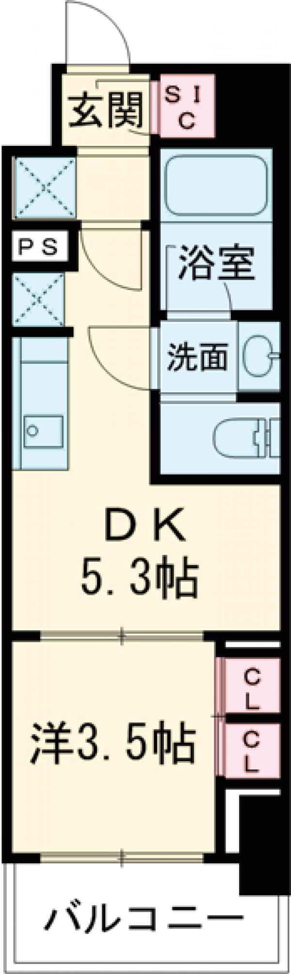 クレストコート本所吾妻橋の間取り