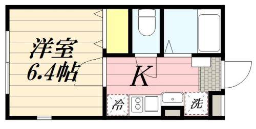 メゾンコリーヌ八柱の間取り