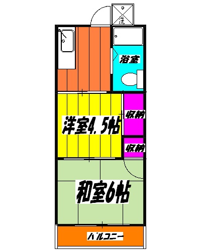 コーポ緑風の間取り