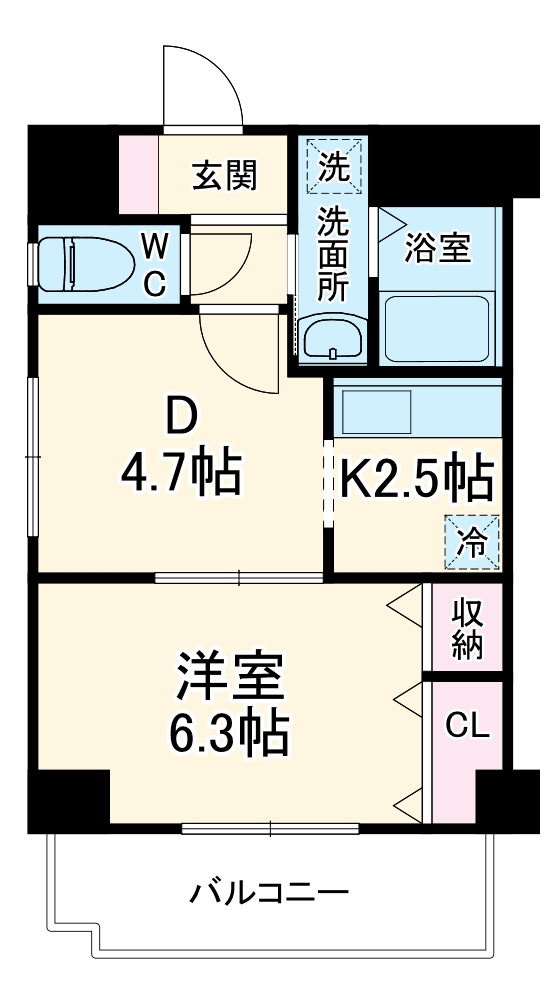 白金海心ビルの間取り