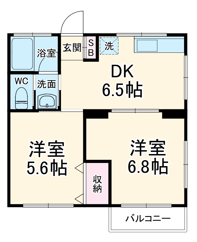 コーポ原田の間取り