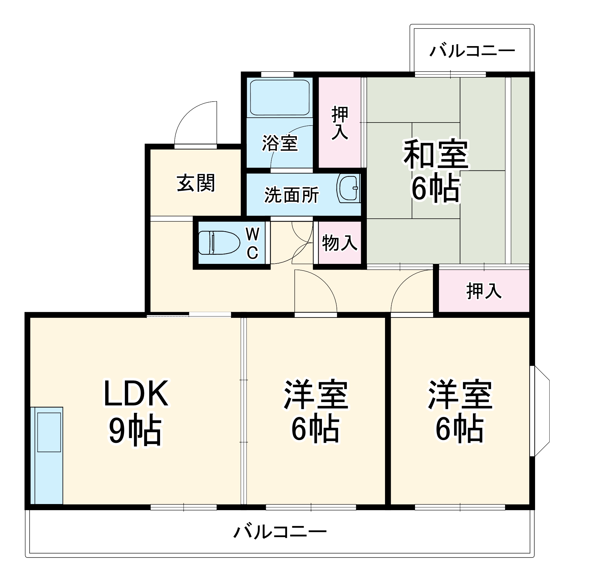 パレス富塚の間取り