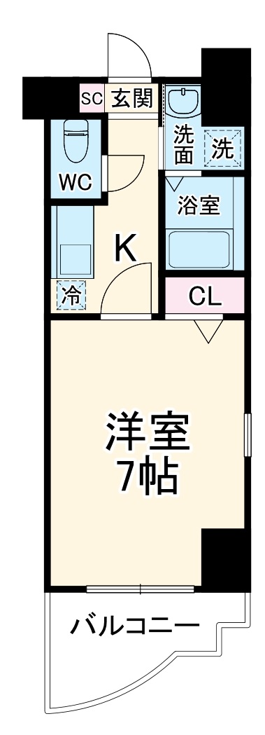 グリフィン横浜・馬車道駅前の間取り