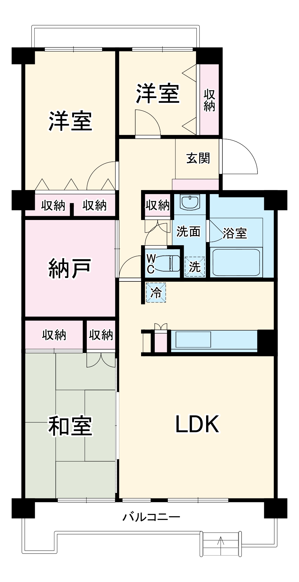 オークスヴィラの間取り