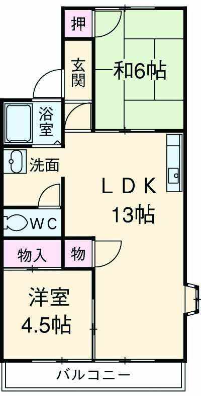 パークハイツ相川の間取り