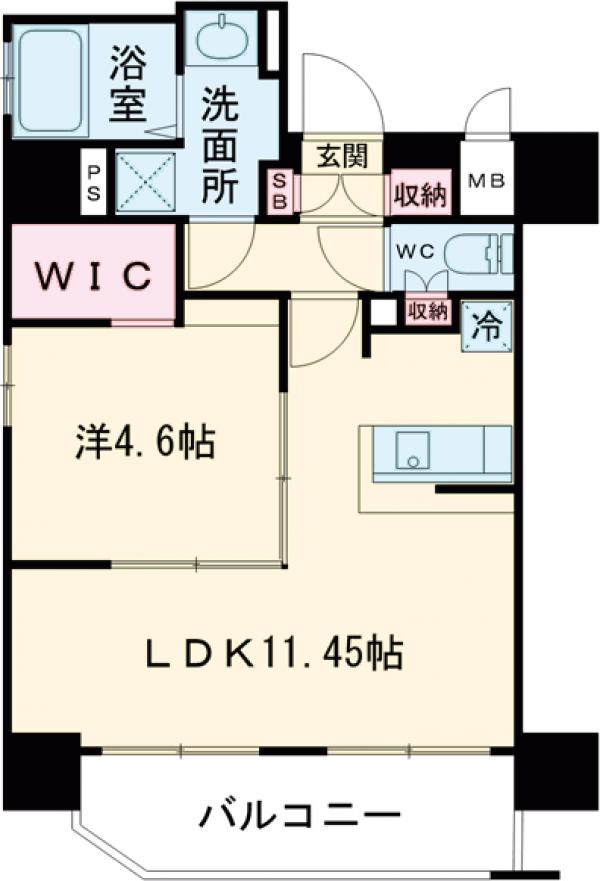 ネストピア薬院東の間取り