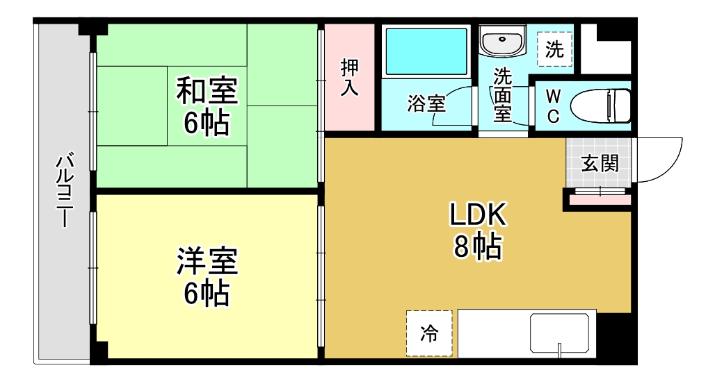 クリア緑地の間取り