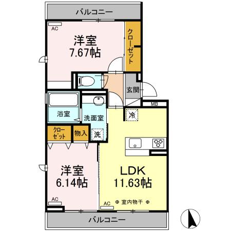 マリポーサ・ブランカの間取り