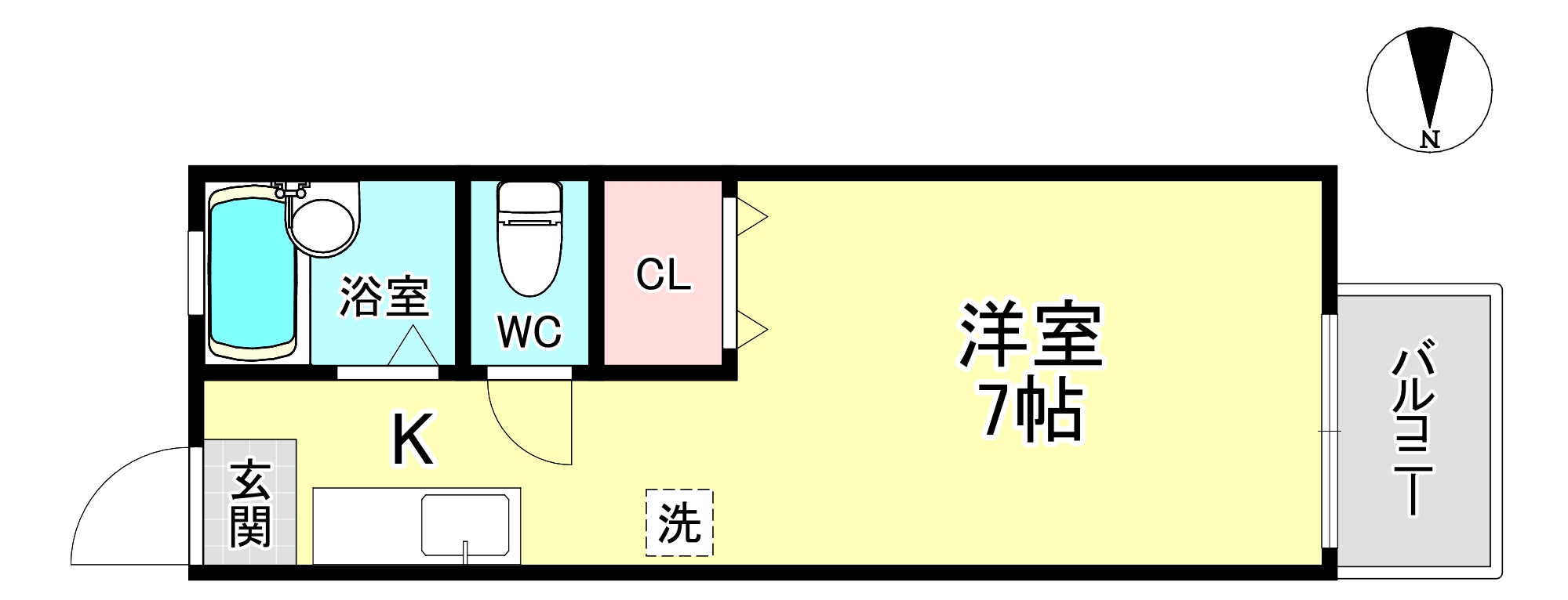 ヴィラNSIIの間取り
