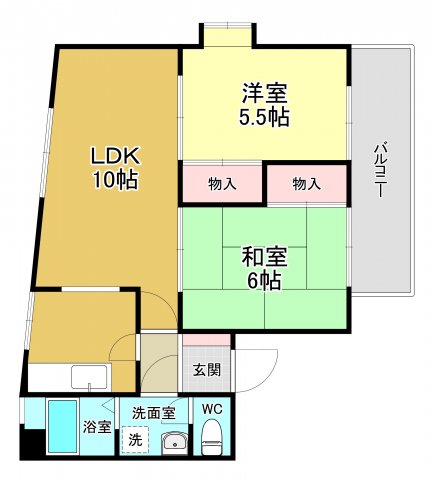 ビスタ東豊中の間取り