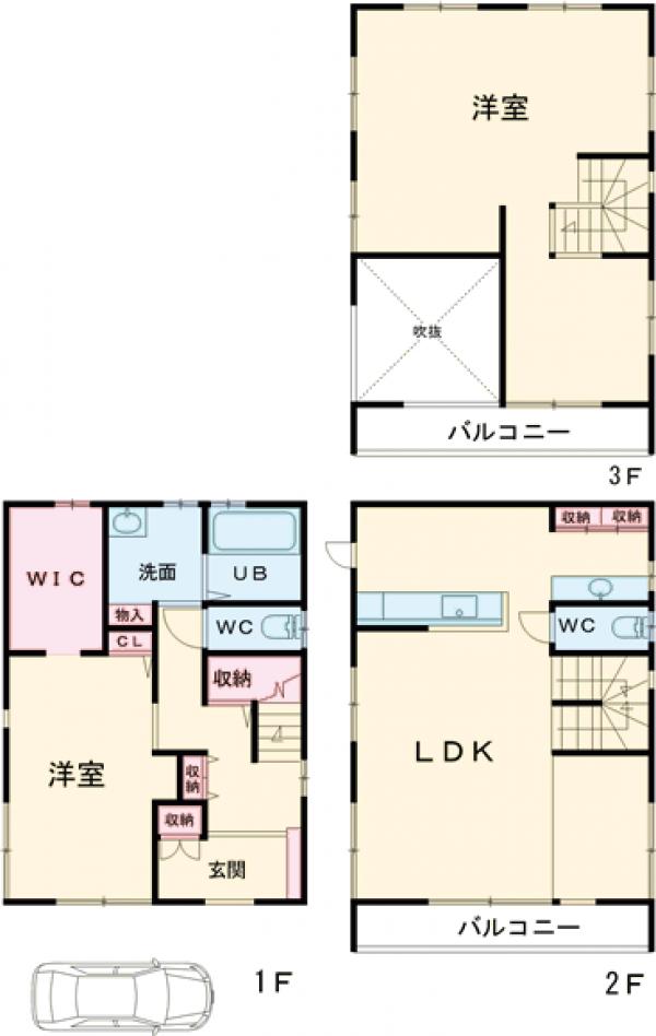 瑞江貸家の間取り