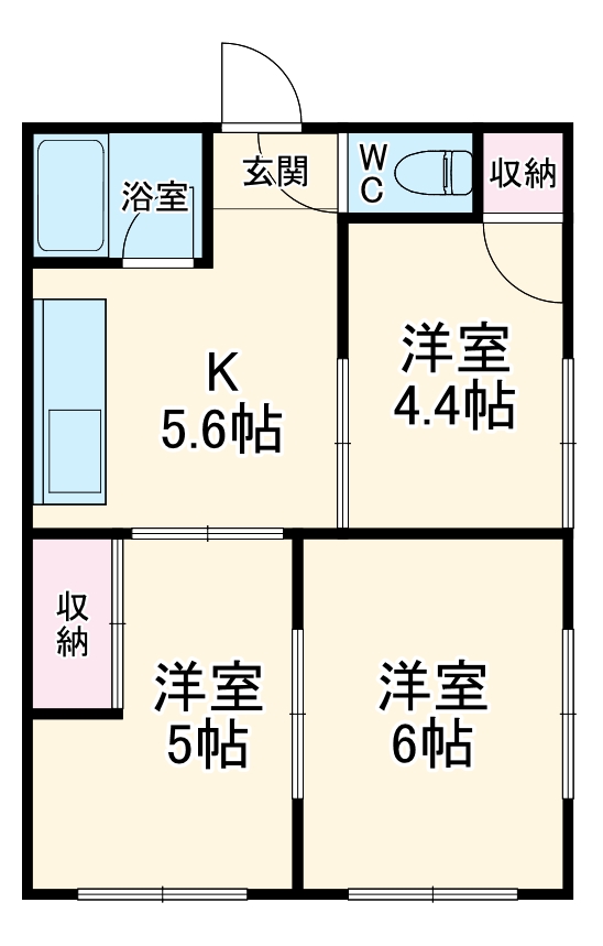 ステーションかおり3の間取り