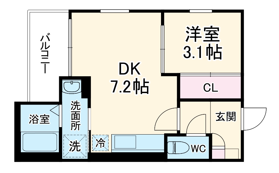 R-SMART姫島駅の間取り