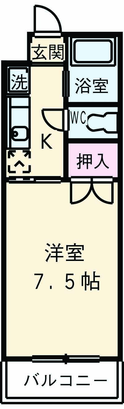 フェザーハイツ5の間取り