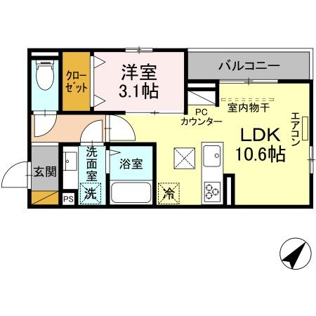 パークサイド新検見の間取り