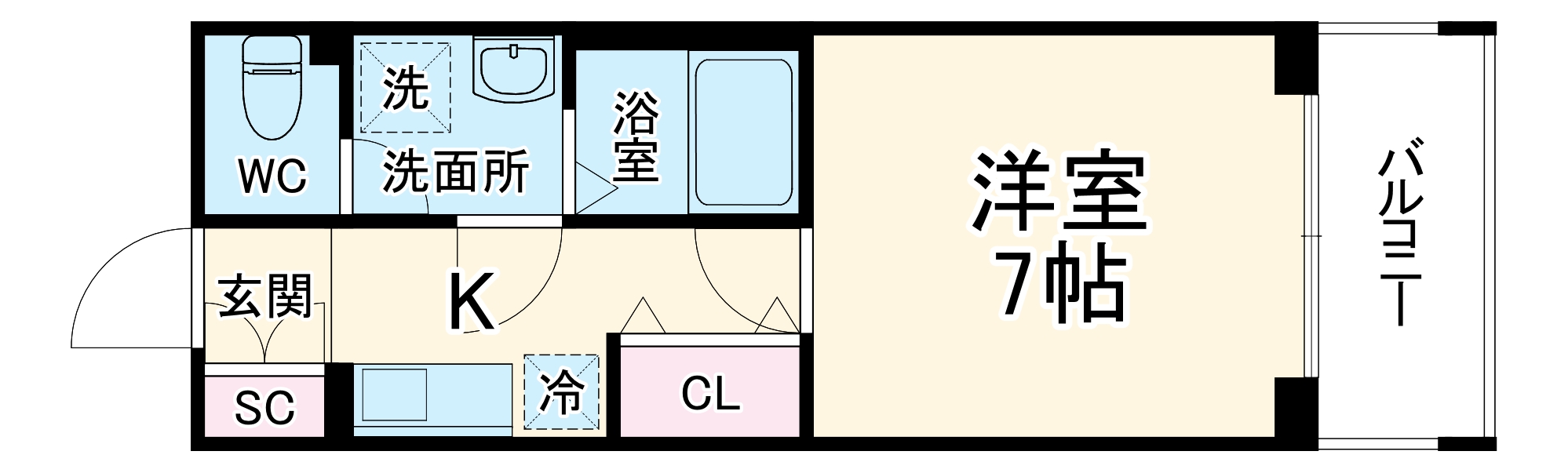 グランカーサ緑地公園の間取り