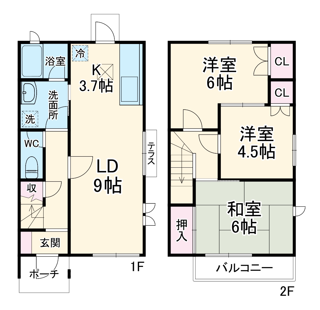 藤が岡テラスハウスの間取り