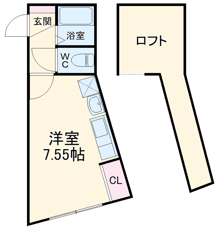 CREW HOUSE本八幡の間取り