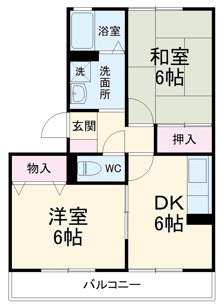 プランドール市川の間取り