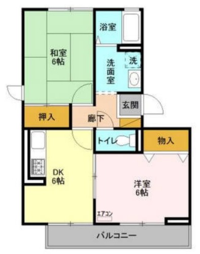 プランドール市川の間取り
