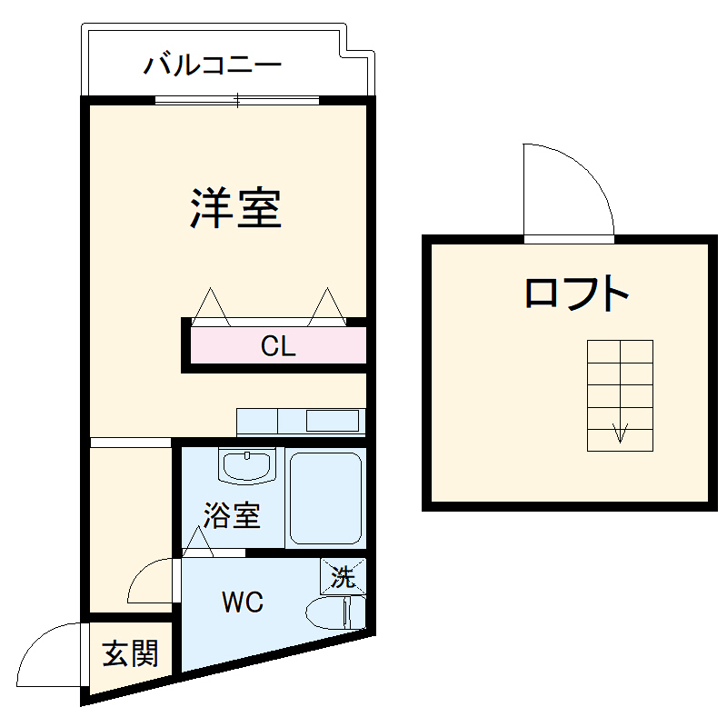 エルフ豊中の間取り