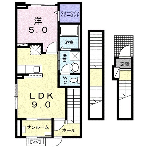 クラール ブリーゼの間取り